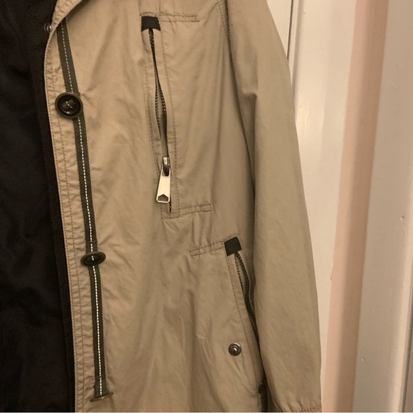 L’atelier nylon trench coat beige with black nylon lining worn once XS - Picture 7 of 13